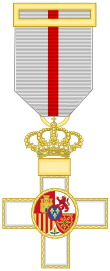 cruz del merito militar distintivo blanco